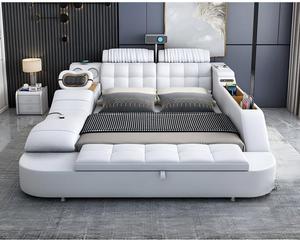 <span class=keywords><strong>Lit</strong></span> double moderne gain de place avec cadre en bois massif et tiroirs de rangement sous le <span class=keywords><strong>lit</strong></span> - Product Image 5