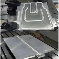 Plaque de refroidissement liquide en cuivre usinée CNC de précision à haute conductivité thermique personnalisée pour onduleur industriel