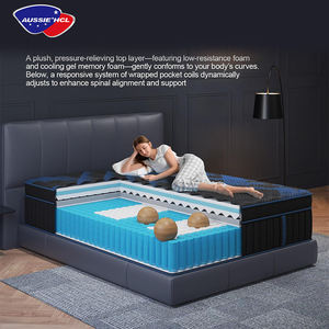 Colchón híbrido de látex natural <span class=keywords><strong>doble</strong></span> reina de lujo moderno colchón de muelles de bolsillo de espuma viscoelástica plegable para hotel - Product Image 5