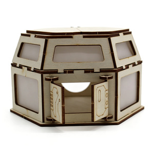 Kit de jouets éducatifs en bois Dsq Mars Base Series Airlock Transition Module pour enfants, expérience scientifique 7-9 ans - Product Image 4