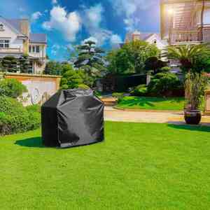 Premium 210D Polyester Black Outdoor <b>BBQ</b> <b>Grill</b> Cover for Oven Rack Waterproof Dust Protection 30x25x8 Oxford Cloth - Product Image 4