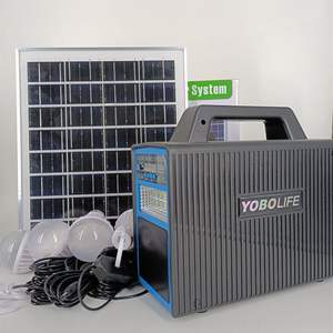 <span class=keywords><strong>Station</strong></span> d'énergie solaire 12V Yobolife Factory, système d'éclairage solaire portable, <span class=keywords><strong>radio</strong></span> FM MP3, fonction de réponse aux appels, système solaire DC - Product Image 2