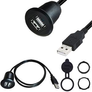 Разветвитель USB 2.0 (1 на 2) с двойной передачей данных, светодиодным индикатором работы, водонепроницаемый, с медным сердечником, 12В, для автомобильных приборов - Product Image 6