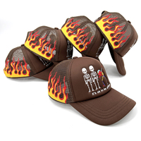 Gorra Trucker de Espuma de Poliéster de 5 Paneles con Logotipo Bordado Personalizado de Alta Calidad al por Mayor para Fabricantes