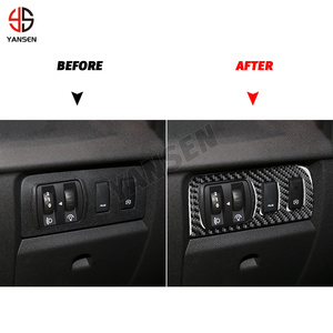 Pegatina de marco de botón de faro de coche de fibra de carbono para Renault Fluence Megane <span class=keywords><strong>RS</strong></span> 2009 2010 2011 <span class=keywords><strong>2012</strong></span> 2013 2014 2015 - Product Image 3