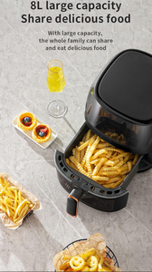 Friteuse à air intelligente moderne sans huile à double panier, cuiseur à riz et friteuse profonde, avec écran tactile, pour la maison et les frites - Product Image 6