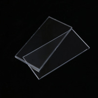 Étui de présentation moderne en acrylique pour billets de banque avec fermeture à clip pour le rangement de cartes de visite, boîte de protection anti-RFID de 4 pouces