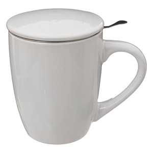TISANIERA COLORAMA EN GRÈS BLANC 12.4X9.2 H. 11CM 320ML - Product Image 1