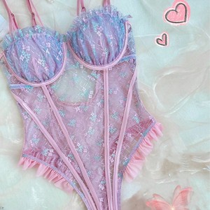 Vente directe usine 2025 – Jupe en dentelle sexy pour femmes et jeunes filles, taille unique, soutiens-<span class=keywords><strong>gorge</strong></span> en tissu et brodés - Product Image 6