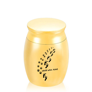Guci Kremasi 5 Warna, Suvenir Abu, Guci Kremasi Mini Hewan Peliharaan/Manusia, dengan Tas Paket Cantik-Tidak Pernah Berjalan Sendiri- - Product Image 3