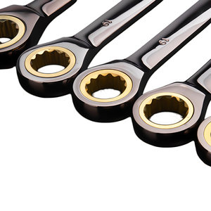 Llave de Trinquete de 72 Dientes, Acero Cr-V, Pulido Espejo, Doble Capa Niquelada, Antioxidante, Longitud Extendida, para Espacios Reducidos - Product Image 1
