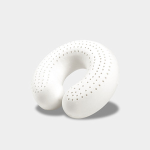 Oreiller de protection cervical en latex naturel en forme de U, <span class=keywords><strong>anti</strong></span>-plattement de la tête, doux, pour le sommeil, usage domestique, adulte, <span class=keywords><strong>anti</strong></span>-acariens, avion, camping - Product Image 1
