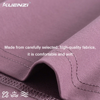 T-shirt pour femme Kuenzi en coton mercerisé à l'azote liquide, col rond, manches longues, 100% coton, 190 GSM, poids lourd, coupe ample