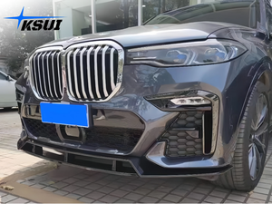 شفة أمامية بتصميم MP لسيارة BMW X7 G07 <span class=keywords><strong>M</strong></span> Sport، واقي سفلي للسيارة، لوح حماية، طقم هيكل السيارة، شفة أمامية كربونية للمصد - Product Image 5