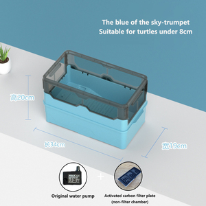 Jeneca serbatoio di tartaruga con balcone scatola di allevamento ecologico paesaggistico serbatoio speciale scatola di allevamento <span class=keywords><strong>per</strong></span> la testuggine brasiliana domestica - Product Image 5