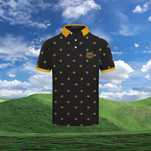 เสื้อกอล์ฟแขนสั้นทรงเข้ารูป ผ้าคอตตอน 100% คุณภาพสูง แห้งเร็ว ป้องกันรอยยับ พิมพ์ลายสีเข้มตามสั่ง สำหรับทุกเพศ - Product Image 3