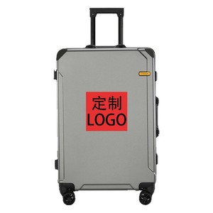 กระเป๋าเดินทางล้อลากโครงอะลูมิเนียม ขนาด 28 นิ้ว ความจุขนาดใหญ่ ล้อหมุนได้ พร้อมกุญแจรหัส สำหรับทุกเพศ สีพื้น - Product Image 4