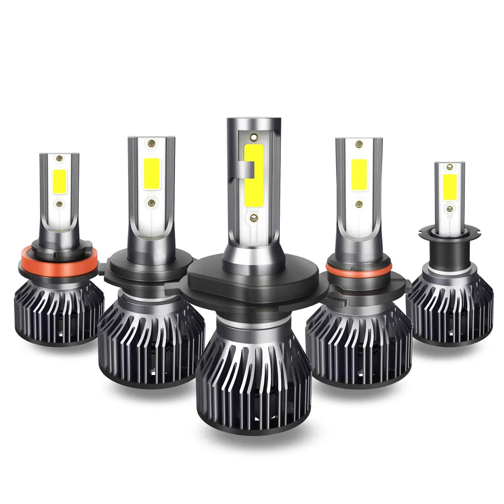 Prezzo all'ingrosso v6 luci per auto faro a led h1 h4 h7 h11 9005 9006 emc canbus car led lampadina faro a fascio basso alto