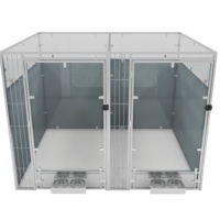 3D-Anpassung Multifunktionale Haustier-Zwingeranlage Tierklinik Luxus-Zwinger Tierpension Modulare Großer Hundezwinger