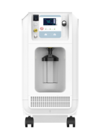 Concentrateur d'oxygène vétérinaire portable avec écran LCD, 93% PSA, générateur d'oxygène portable pour animaux de compagnie avec nébuliseur et moniteur SpO2