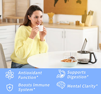 Capsules de poudre de feuilles de Moringa : soutient la santé immunitaire, l'énergie, la vitalité, la concentration mentale, la digestion, la fonction articulaire, complément nutritionnel