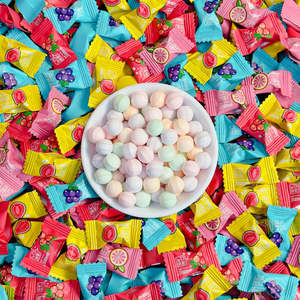 Caramelos <span class=keywords><strong>de</strong></span> Menta Sin Azúcar con Vitamina C OEM, en Forma <span class=keywords><strong>de</strong></span> Bola Blanca, Sabor Lichi, Aliento Fresco - Product Image 2