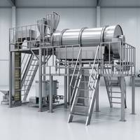 Four industriel à torréfaction continue pour noix avec système de contrôle réglable du flux d'air et de la température