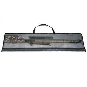 <b>PVC</b> Transparent Fishing Rod Bag Case With <b>Top</b> Handle Large Capacity For Outdoor Use - Product Image 2