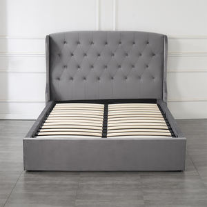 Cama Tapizada de Lujo con Almacenamiento, Diseño Italiano Moderno para Muebles de Hogar - Product Image 5