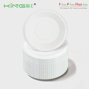 Assiettes en papier jetables sur le thème du dinosaure bleu, 9 pouces, avec plateau, pour fête, marque FanShi, 10 pièces, <span class=keywords><strong>vaisselle</strong></span> de pique-nique, fabriqué en Chine - Product Image 2