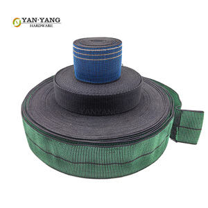 Yanyang sofa <span class=keywords><strong>Webbing</strong></span> vành đai bán buôn 5cm 7cm ban nhạc băng mạnh mẽ nặng màu xanh lá cây đồ nội thất đàn hồi webbings - Product Image 2