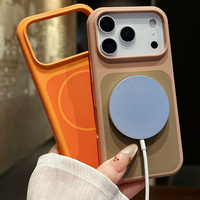 MOQ 500 Desain Baru Casing Silikon Cair Magnetik untuk iPhone 18 Pro Max 17 16 15 Pro Casing Ponsel Silikon Magnetik Ukiran Laser