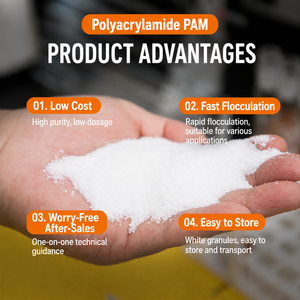 Poudre de polyacrylamide anionique APAM, floculant polymère pour le traitement des eaux minières et la déshydratation des résidus, poids moléculaire élevé - Product Image 2