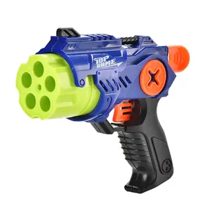 New Manual Soft Gun Toy For Kid Eva Soft Bomb Target Frame Boys Play Bullet Blaster Toy