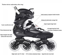Patins à roulettes professionnels en fibre de carbone pour enfants et adultes, patins à roulettes de slalom