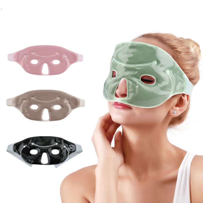 Moisture Heat Comfortable Direct-skin Use Hot Cold Therapy Natural Clay Face Mask for Migraine and Skin Care