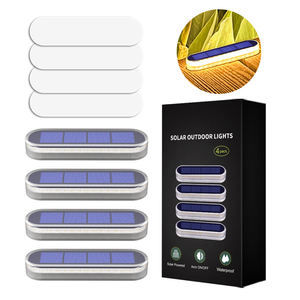 Lot de <span class=keywords><strong>4</strong></span> lampes solaires LED étanches IP68 pour marches, éclairage extérieur automatique pour allées, couloirs, portes et garages - Product Image 4