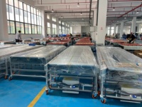 Convoyeur à rouleaux flexible extensible résistant à l'huile et ignifuge pour centre de distribution e-commerce
