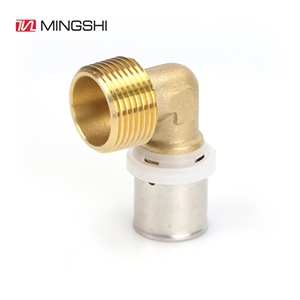Raccords de presse en laiton MINGSHI pour la plomberie Profil TH de tuyau de gaz pex Pert <span class=keywords><strong>multicouche</strong></span> avec <span class=keywords><strong>raccord</strong></span> de sertissage plaqué - Product Image 5