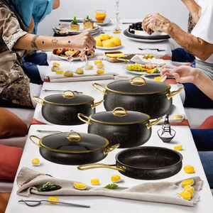 Hot Selling Stainless Steel <b>Cookware</b> Induction Compatible Design Includes with Frying Pan Saucepans and Saute Pan - Product Image 2