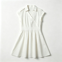Robe chemise en lin personnalisée pour femme, vente en gros, fabricant, robe midi décontractée d'été coupe trapèze, vêtements à marque privée
