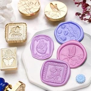 Sellos de cera Suidis, serie Curious, cabezales de sello estándar para decoración y diario. - Product Image 3