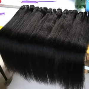 Extensiones de cabello humano para mujer, mechones de cabello humano de 12A, con cutícula alineada, venta al por mayor, doble estiramiento