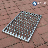 Plaque de sécurité perforée à empreintes de poisson, antidérapante, à verrouillage rapide, pour plateforme de turbine éolienne, gain de temps