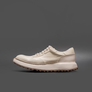 Zapatos informales blancos, antideslizantes y resistentes al desgaste, suela gruesa, zapatos de cuero de caballo para hombre - Product Image 4