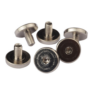 Tornillo de máquina de cabeza plana grande niquelado de acero del zócalo del queso - Product Image 2