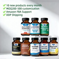 Cápsulas de Ácido Fólico, Vitamina B12 y B6 de Marca Privada OEM/ODM para la Salud Sanguínea y el Crecimiento Celular en Adultos, Sin Gluten, Natural