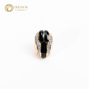 Ouchen <span class=keywords><strong>2025</strong></span> Mới Cao Hot Bán Phong Cách Kinh Doanh Snakehead Thiết Kế <span class=keywords><strong>Cuff</strong></span>-Liên Kết Tay Áo Nút Với Zircon - Product Image 1