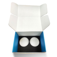 Cajas de Cartón Corrugado con Logotipo Personalizado, Impresión CMYK, Laminado Mate, con Inserto de EVA, para Cosméticos y Calcetines