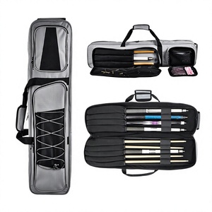 Custom Oxford <b>Billiard</b> Cue Case <b>Snooker</b> Stick Bag Pool Cue Storage Carry Case With Zipper and Shoulder Strap - Product Image 3